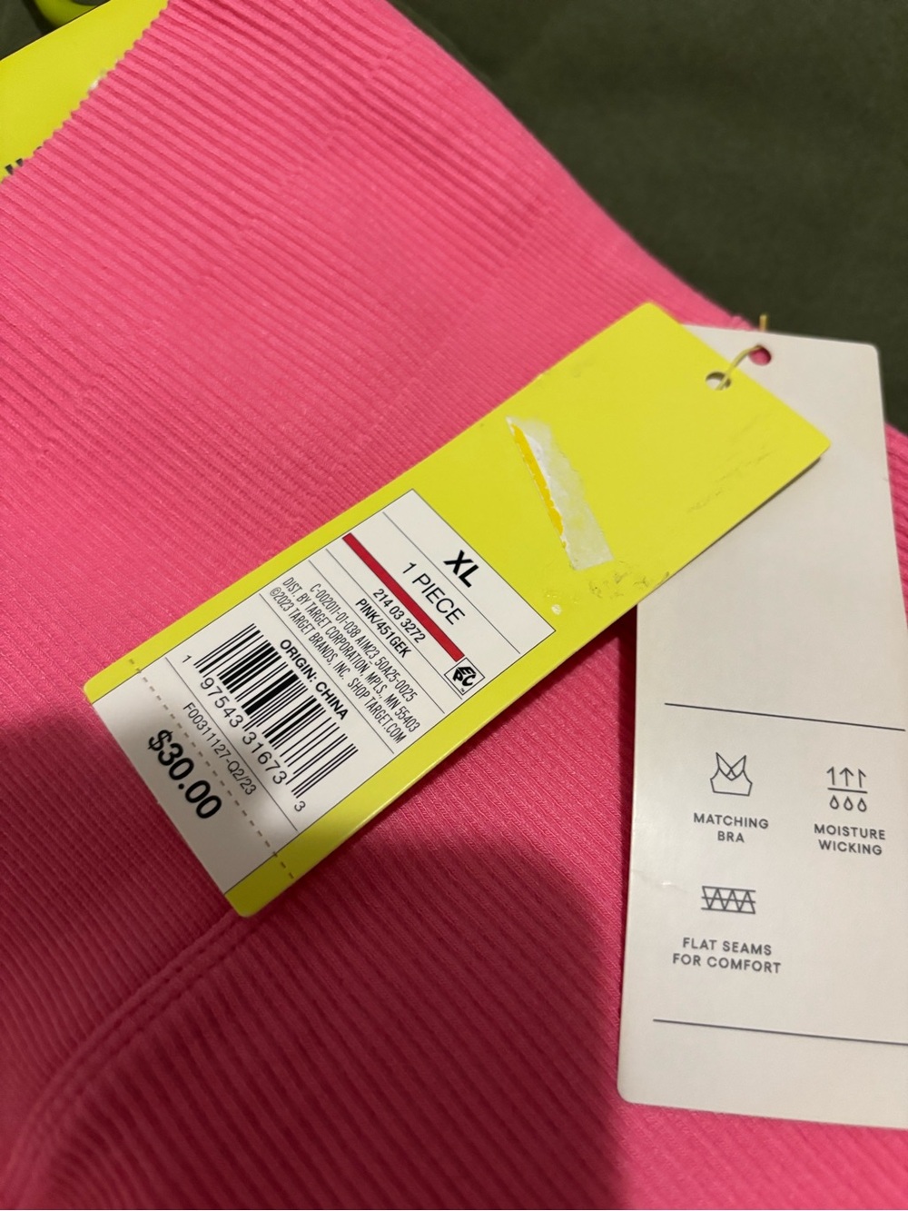 all in motion Hot Pink Seamless Leggings - XL